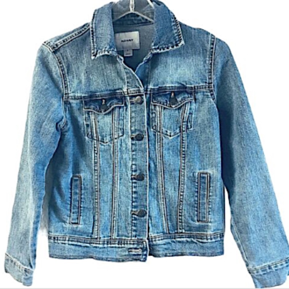 Old Navy Women's Jean Jacket Small Buttons Denim
